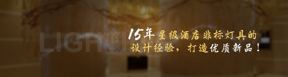 駿成擁有15年星級酒店非標燈具設計經驗